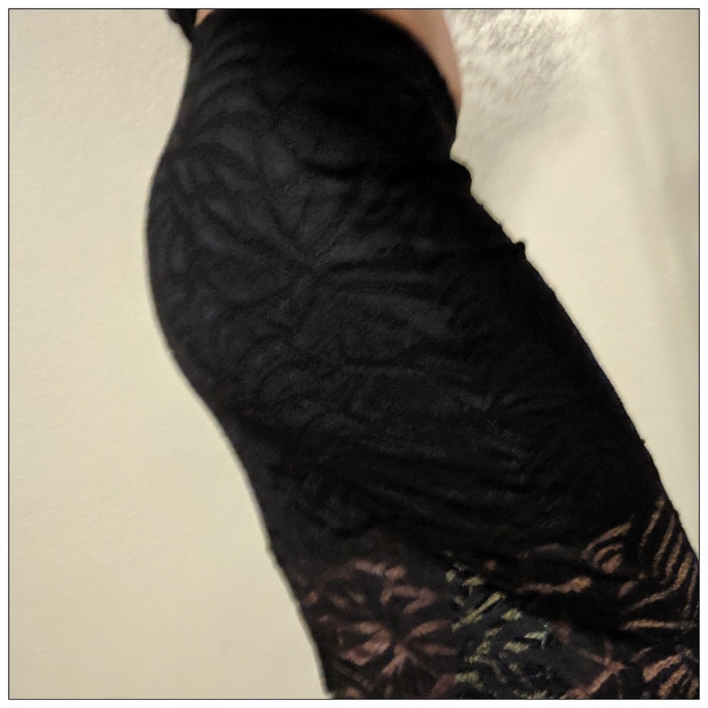 H&M Black Lace Midi Skirt S - Picture 3 of 6